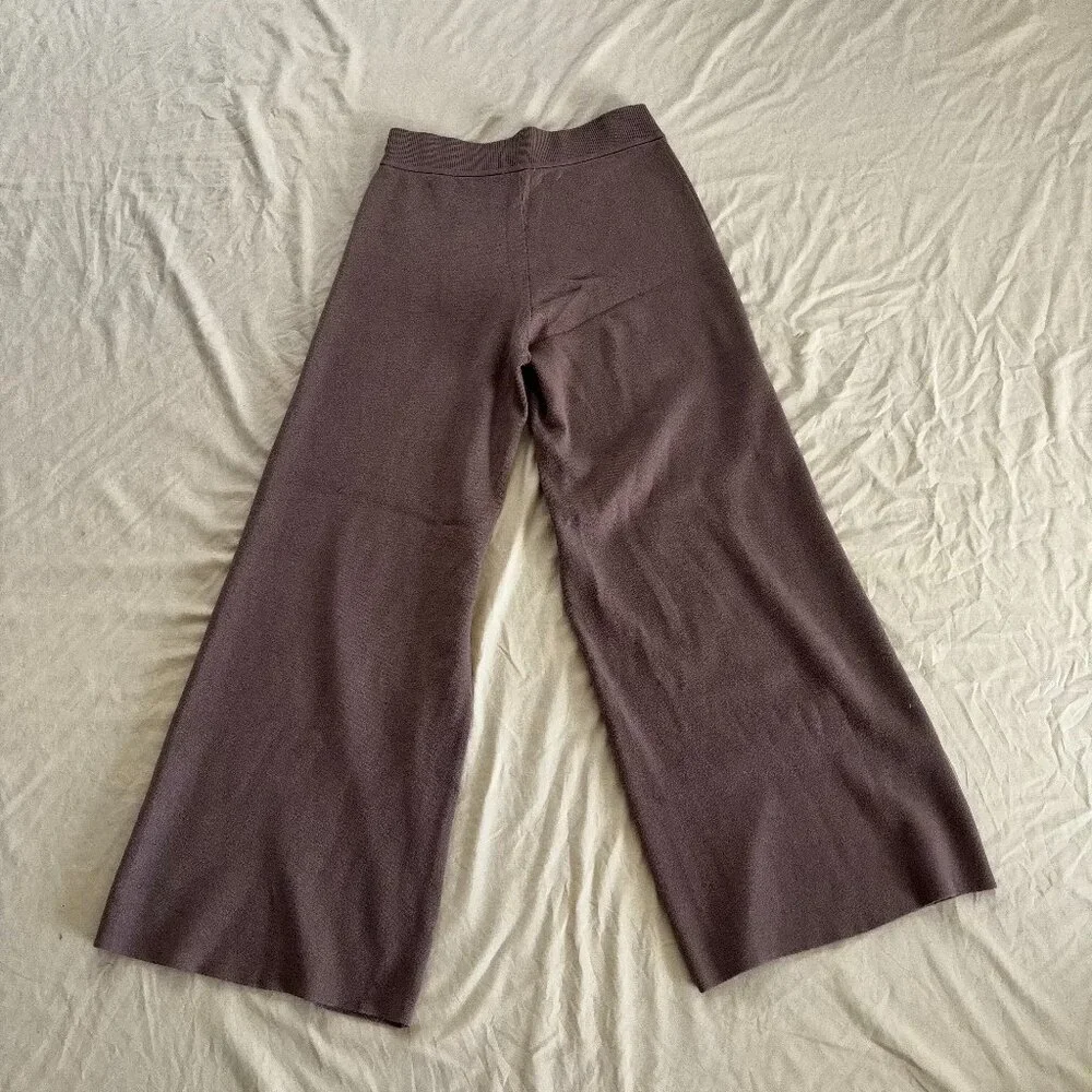 Splendid x Cella Jane | Wide-Leg Sweater Pants | Cocoa/Brown | Size M | Like New